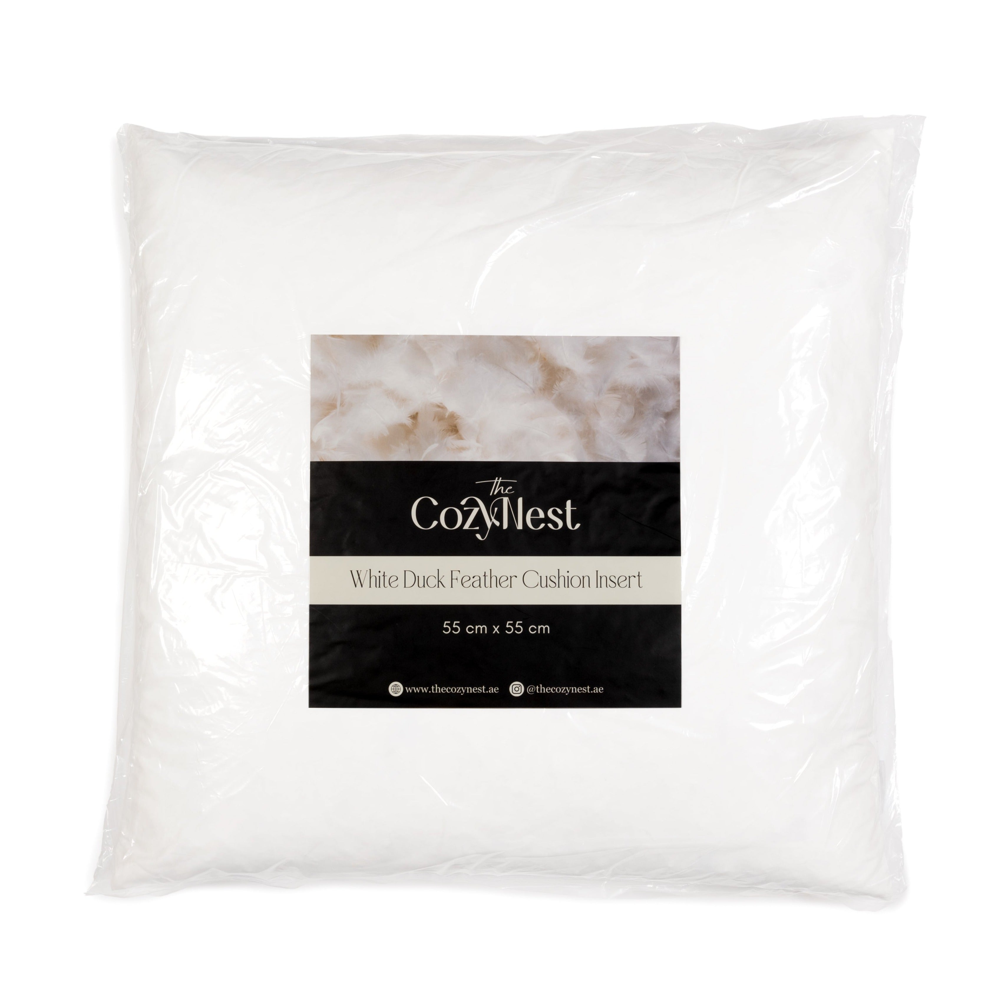 White Duck Feather Cushion Insert The Cozy Nest